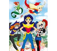 DC Superhero Girls WDC99877 Toile Imprimée, Multicolore, 60 x 80 cm