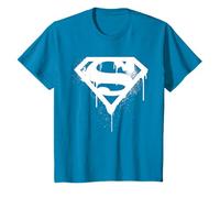 DC Superman Logo Doomsday Graffiti Blanc T-Shirt