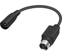 DC to 3 Pin Power Cable,DC Power Cable 5.5x2.1mm Female to 3 Pin Male Power Cable for VCR,Thermal Barcode Printer 15cm