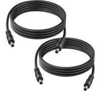 DC to DC Cable,2 Groups 6ft 18awg DC Power Extension Cable DC 5.5mm X 2.1mm Male to Male Power Adapter Cable for LED,CCTV,Car,Monitor,etc-2M (2m)