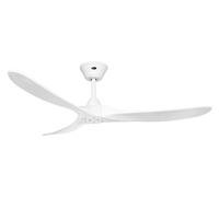 DC Ventilateur de plafond avec Télécommande Basse Conso Eco Genuino Blanc 152 cm