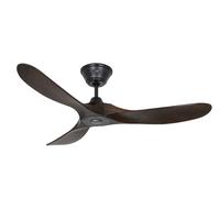 DC Ventilateur de plafond Télécommande ECO GENUINO Noir Mat & Noyer 122 cm