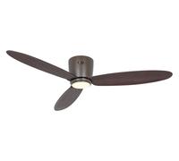 DC Ventilateur plafond avec LED Plano 132cm Bronze Ventilateur avec Télécommande [EEK: D]