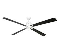 DC Ventilateur plafond avec Télécommande Blanc Eco Neo 180 cm Wenge Gris argent