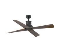 DC Ventilateur plafond avec Télécommande Winche Noir Ventilateur Extérieur IP44