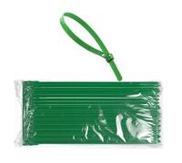 DC VOLTAGE Lot de 100 attaches de câble réutilisables de 3,6 mm x 300 mm, très résistantes avec résistance à la traction de 18,1 kg Vert