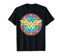 DC Wonder Woman Logo Cercle vieilli T-Shirt