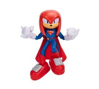 DC x Sonic - Figurine Articulée Knuckles en Superman - Licence Officielle - 13 cm - 22 Articulations - Détails Réalistes - Jouets à Collectionner - Idée Cadeau Fan et Enfant dès 3 Ans - 429034