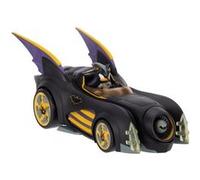 DC x Sonic The Hedgehog - Figurine avec véhicule Shadow Batman & Batmobile 6 cm