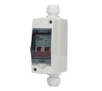 DC1000V Disjoncteur 2P Étanche IP65 16A DC Disconnect Switch avec Couvercle Transparent pour Système Solaire PV