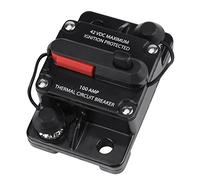 DC12V-24V 100A Porte-fusible Etanche Disjoncteur avec Réinitialisation Manuelle Protection contre Surcharge Surtension Surintensité pour Audio Stéréo Vidéo Voiture Auto, Version Améliorée(100A)