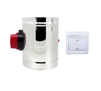 DC12v 24v HVAC registre ventilation motorisé clapet motorisé 1 pièce per tube ventilation conduit diamètre 80 100 125 150 200 250 300 250 400 mm (DC 12V Hauteur 150mm + Diamètre extérieur 100mm)