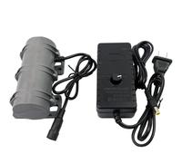 DC12V/24V moteur vibrant,3800RPM moteur vibrant double excentrique pour lit de massage chaise instruments médicaux,moteur vibrant durable (Moteur 12V+adaptateur UE)