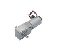 DC12V 24V Silent Powerful Torque Encoder Geared electronic starter Double D-Shaft Reversed Low Speed 70kg.cm Worm Gear electronic starter IINKUEYK(40 RPM,24V)