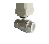 DC12V/24V Stainless Steel 304 1-1/2'' DN40 Full Port Actuated Ball Valve 2 Way Metal Gear IP67 For Water Control Application(NPT,DC24V_CR501)