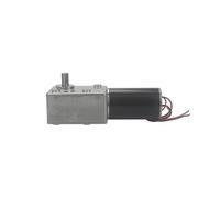 DC12V 24V Strong Torque Gearmotor Metal Turbo Worm Gearbox Engine Reversed Low Speed 200kg.cm Self-Lock Worm DC Gear electronic starter IINKUEYK(24 RPM,24V)