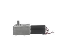 DC12V 24V Strong Torque Gearmotor Metal Turbo Worm Gearbox Engine Reversed Low Speed 200kg.cm Self-Lock Worm DC Gear electronic starter IINKUEYK(24 RPM,24V)