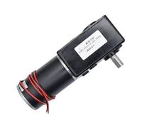 DC12V 24V Strong Torque Gearmotor Metal Turbo Worm Gearbox Engine Reversed Low Speed 250kg.cm Self-Lock Worm DC Gear Motor(Motor x Bracket,24V 7 RPM)