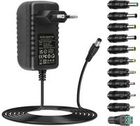 Dc15v 3A Alimentation AC Adaptateur 15V Chargeur avec 11 Prises AC à DC 15V 3Amp 2.5a 2a de Conversion d'adaptateur d'alimentation pour Moniteur PC,Pistolet de Massage,15V Alimentation de l'a.[P636]