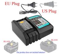 DC18RC pour Makita 18V perceuse chargeur de batterie 3A Li-ion chargeur pour Makita 14.4V 18V LXT BL1815 BL1860 BL1430 BL1450 DC18RC-US
