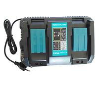 DC18RD Chargeur Double Port 4A pour Batterie remplacer Makita Liion BL1815 BL1820 BL1830 BL1840 BL1840B BL1850B BL1860 BL1430 BL1430 BL1460 BL1430 BL1450 BL1460