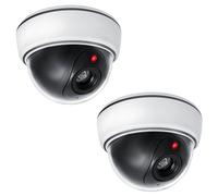 2x Caméra factice LED Rouge Clignotante Sécurité DC2300