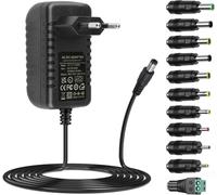 Dc24v 2a Chargeur d'adaptateur Secteur avec 11 DC Plugs AC à DC 24V 2Amp 1.5A 1A transformateur de Conversion Secteur pour Bande LED, Appareil Photo, Moniteur PC, Haut - Parleur 24V appareils