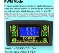 DC3.3-30V Tension de travail 1Hz-150KHz Fréquence Haute Puissance PWM Contrôleur de Vitesse Moteur PWM et Pulse Dual Modes Design Régulateur 150W LED Dimmer Pulse Frequency Duty Ratio Adjustable Drive