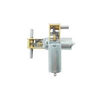 DC3V 6V 12V 1218-050 050 Gear electronic starter Single/Dual/Long Shaft 4RPM-381RPM Slow Speed High Torque WormAll Metal gearbox electronic starter IINKUEYK(E 34RPM-136RPM_LONG SHAFT)