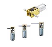 DC3V 6V 12V N20-1218 N20 Gear electronic starter Single/Dual/Long Shaft 4RPM-381RPM Slow Speed High Torque WormAll Metal gearbox electronic starter IINKUEYK(B 7RPM-27RPM,Dual Shaft)