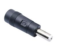 DC5,5 x 2,1 mm femelle vers tête ronde DC 5,5 x 2,5 mm mâle adaptateur de charge pour ordinateur portable convertisseur d'alimentation