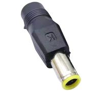 DC5,5 x 2,1 mm femelle vers tête ronde DC 7,9 x 5,5 mm mâle adaptateur de charge pour ordinateur portable convertisseur d'alimentation