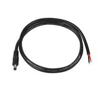 DC5521 Câble d'alimentation CC 100cm 16AWG Prise mâle 5,5 mm x 2,1 mm - Câble d'alimentation à extrémité Ouverte - Câble d'alimentation de réparation pour Générateur Électrique,Caméra,CCTV,DVR,LED