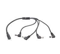 DC5521 Y Câble d'alimentation répartiteur 5,5 x 2,1 mm 2/3/4 ports mâles coude à 90 degrés pour caméra de sécurité et lumière LED 40 cm