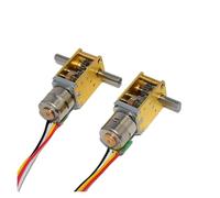 DC5V 10mm All Metal Precision Stepper Gear electronic starter Horizontal Right Angle Output Shaft Stepping electronic starter DIY Intelligent Robot NWPNLXEA((D) Ratio 236,Double-shaft)