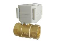 DC5V 12V 24V Metal Gear Motorized Valves Brass 1'' TF25-B2 Series 2/3/5/7 Wires 2 Way DN25 Electric Shut Off Valves(NPT_DC12V_CR301)
