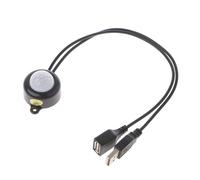 DC5V-24V 12V PIR Corps humain Détecteur de mouvement infrarouge Contrôle LED Barre lumineuse Photosensible Capteur Commutateur Connecteur (TDL-2025USB Noir)