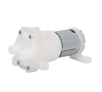 DC6 - Pompe miniature auto-amorçante 12 V, pompe à eau à diaphragme 380 avec protection thermique, hauteur de refoulement de 1 à 5 mètres pour l’aération d’aquarium, la machine à