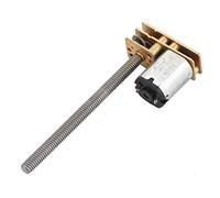 DC6V/12V Moteur de Réduction à Engrenages avec Long Vis Filetage Moteur à Engrenages Électronique Motoréducteur pour Modèle de Voiture, Robot, Jouets Électroniques et Bricolage (6V 60RPM)