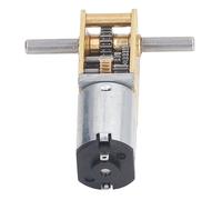 DC6V 8RPM Moteur à réduction par engrenage à vis sans fin à double arbre Moteur à haute torsion à basse vitesse avec siège fixe 1218?N20