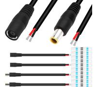 DC7909 Pigtail Power Cable,12V DC 8mm Male to Bare Wire Open End Repair Connector Cord DC 7.9x5.5mm for Laptop Solar Cell 4pcs