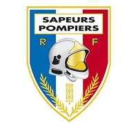 DCA AUTOCOLLANT SAPEURS-POMPIERS TRIANGULAIRE