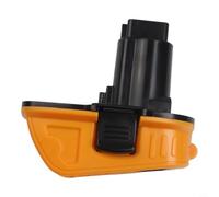 DCA1820 Adaptateur d'outil électrique convertit 18 V à 20 V MAX pour outils - Connecteur en plastique robuste pour chantiers de bricolage et de construction - Noir et jaune 10 cm