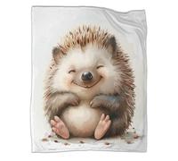 DCABEIOOE Le hérisson Couvertures Imprimées en 3D Literie Moelleuse Canape pour Canapé Et Lit pour EnfLes Fourmis Et Garçons 40x50inch(100x130cm)