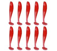 Dcaknri 10 Pièces Leurres Souples Ver Appâts Petits Poissons Queue Nageurs Matériel De Pêche Leurres Ver Eaux Douces pour l'eau Salée