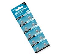 Dcaknri 10 Pièces Montre Batterie AG5 LR754 193 LR48 Piles Bouton SR754 546 RW28 pour Jouet Ouvre-Porte De Garage Batterie