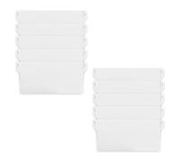 Dcaknri 10 Pièces Poids Inférieur De Store De Fenêtre Verticale Lattes ABS Poids De Remplacement De Store Vertical Pièce De Rechange Lattes en Plastique Durables Blanches