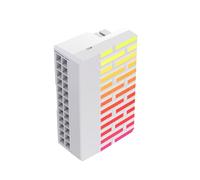 Dcaknri 24Pin MATX Power Connection Adapter 90Degree Turn for ARGB Light Effect Connection MATX Power Extension