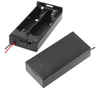 Dcaknri 3 7 V 2 X 18650 Boîte De Rangement Batterie pour Boîtier Piles Clip Conteneur avec Câble Interrupteur Marche/arrêt Fil Plomb Boîtier Batterie Étagère