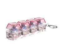 Dcaknri 4-Key Keyboard Clicks Toy Keycap Tester with LED Lights Keyboard Clicks for Stress Relief and Focusing Enhancement Clicky Keycap Sound